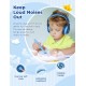 iClever Bluetooth Headphones with Mic, Headphones for Kids with 74/85/94dB Volume Limited Over The Ear Headset, 40H Playtime, Bluetooth 5.0, BTH12 Headphones for Boys Children Headphones, Blue