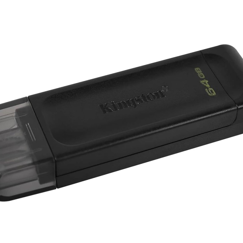 Kingston DataTraveler 70 64GB Portable and Lightweight USB-C flashdrive with USB 3.2 Gen 1 speeds DT70/64GB Kingston DataTraveler 70 64GB Portable and Lightweight USB-C flashdrive with USB 3.2 Gen 1 speeds DT70/64GB
