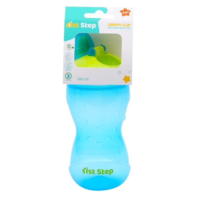 1ST STEP BPA Free Hard spout Grippy Cup (Blue) 1ST STEP BPA Free Hard spout Grippy Cup (Blue)