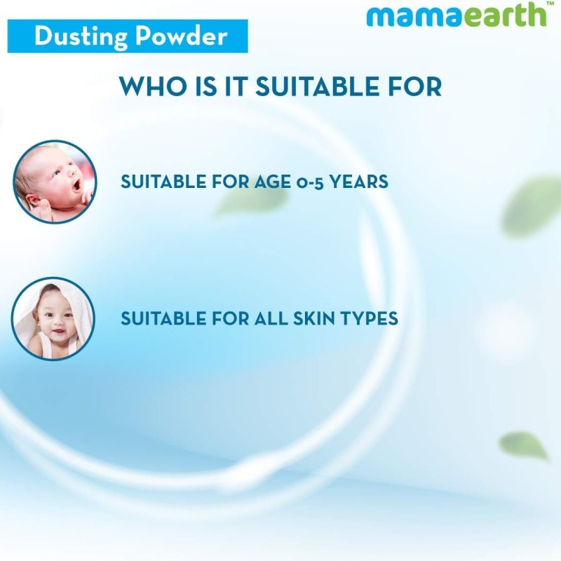 Mamaearth Dusting Power For Babies - 300 g | Infused with Organic Oatmeal and Arrowroot Powder | Calms and Relaxes Skin, Prevents Diaper Rash, Dermatologically Tested, Free From Talc and Parabens Mamaearth Dusting Power For Babies - 300 g | Infused with Organic Oatmeal and Arrowroot Powder | Calms and Relaxes Skin, Prevents Diaper Rash, Dermatologically Tested, Free From Talc and Parabens