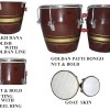 GT manufacturers Professional Two Piece Hand Made Wooden Bango Drum Set (Brown) GT manufacturers Professional Two Piece Hand Made Wooden Bango Drum Set (Brown)