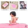 MY ARMOR Baby Dry Sheet for New Born Baby, Anti-Piling Waterproof Mattress Protector for Bed (Quick Drying/Extra Absorbent Dry Sheet for Bed) - Pack of 2 (Small 50cm x 70cm), Pink & Sky Blue