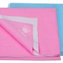 MY ARMOR Baby Dry Sheet for New Born Baby, Anti-Piling Waterproof Mattress Protector for Bed (Quick Drying/Extra Absorbent Dry Sheet for Bed) - Pack of 2 (Small 50cm x 70cm), Pink and Sky Blue