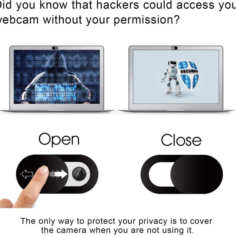 LIRAMARK Webcam Cover Slide, Ultra Thin Laptop Camera Cover Slide Blocker for Computer MacBook Pro iMac PC Tablet (Pack of 3)