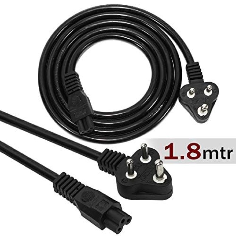 Storite UPort 1.8 Meter 3 Pin Laptop Power Cable Cord 18AWG Universal AC Replacement Power Cord for Laptop (Black) Storite UPort 1.8 Meter 3 Pin Laptop Power Cable Cord 18AWG Universal AC Replacement Power Cord for Laptop (Black)