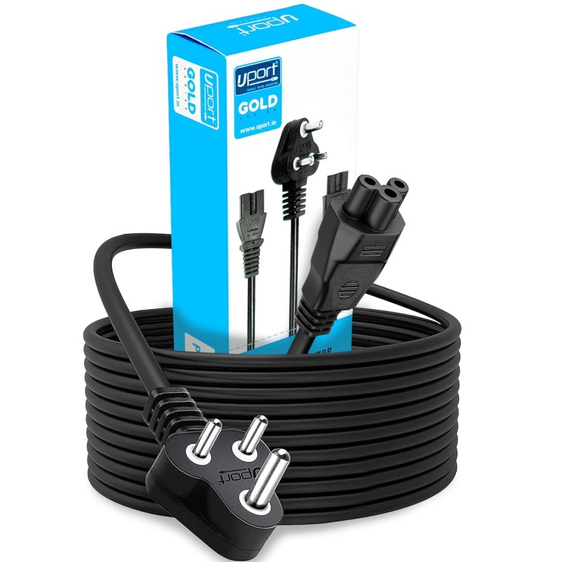 Storite UPort 1.8 Meter 3 Pin Laptop Power Cable Cord 18AWG Universal AC Replacement Power Cord for Laptop (Black) Storite UPort 1.8 Meter 3 Pin Laptop Power Cable Cord 18AWG Universal AC Replacement Power Cord for Laptop (Black)