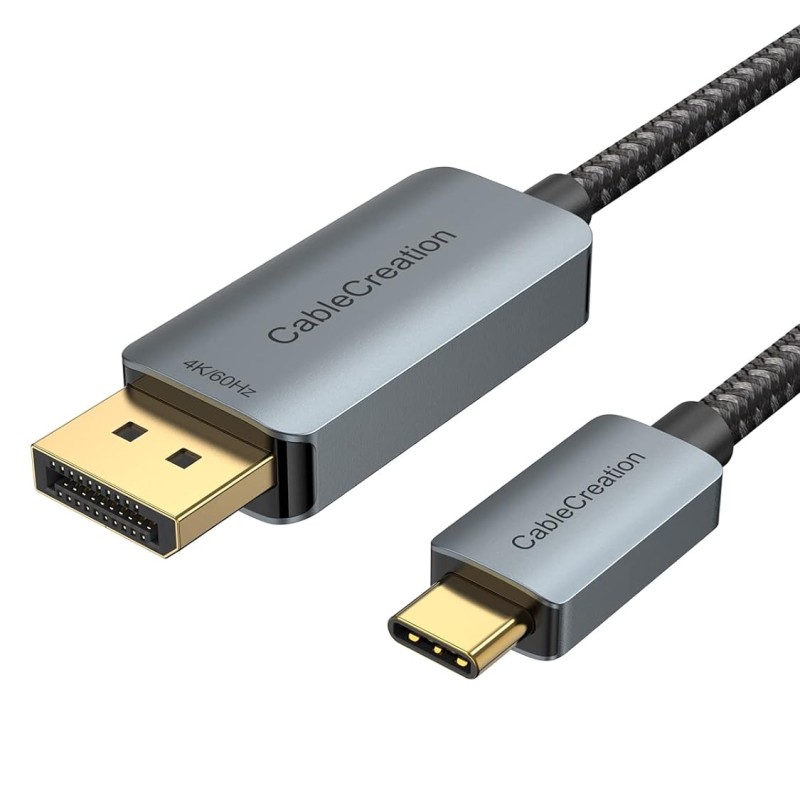 CableCreation 6FT USB C to Display Port Cable 4K@60Hz, 2K@165Hz, 2K@144Hz, to DP Cable Thunderbolt 3 Compatible with MacBook Pro/Air, iMac, iPad Pro 2020, Galaxy S22 Ultra/S20/S10, Aluminum, Grey CableCreation 6FT USB C to Display Port Cable 4K@60Hz, 2K@165Hz, 2K@144Hz, to DP Cable Thunderbolt 3 Compatible with MacBook Pro/Air, iMac, iPad Pro 2020, Galaxy S22 Ultra/S20/S10, Aluminum, Grey