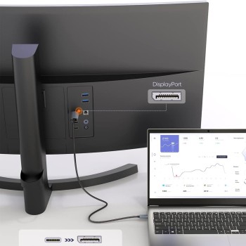 CableCreation 6FT USB C to Display Port Cable 4K@60Hz, 2K@165Hz, 2K@144Hz, to DP Cable Thunderbolt 3 Compatible with MacBook Pro/Air, iMac, iPad Pro 2020, Galaxy S22 Ultra/S20/S10, Aluminum, Grey CableCreation 6FT USB C to Display Port Cable 4K@60Hz, 2K@165Hz, 2K@144Hz, to DP Cable Thunderbolt 3 Compatible with MacBook Pro/Air, iMac, iPad Pro 2020, Galaxy S22 Ultra/S20/S10, Aluminum, Grey