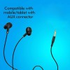 ZEBRONICS Zeb-Tulip Wired in Ear Earphone with Mic (Black) ZEBRONICS Zeb-Tulip Wired in Ear Earphone with Mic (Black)