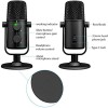 MAONO AU-902 USB Condenser Podcast Microphone, with Dual Volume Control, Mute Button, Monitor Headphone Jack, Plug and Play Mic for Vlogging, Gaming, Studio Recording, YouTube