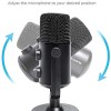 MAONO AU-902 USB Condenser Podcast Microphone, with Dual Volume Control, Mute Button, Monitor Headphone Jack, Plug and Play Mic for Vlogging, Gaming, Studio Recording, YouTube