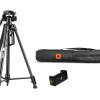Kodak T211 Tripod for DSLR, Camera |Operating Height: 5.1 Feet | Maximum Load Capacity up to 5kg | Portable Lightweight Aluminum Tripod with 360 Degree Ball Head | Carry Bag Included (Black)