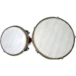 GT manufacturers Professional Two Piece Hand Made Wooden Bango Drum (Red)