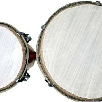 GT manufacturers Professional Two Piece Hand Made Wooden Bango Drum (Red)