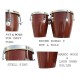 GT manufacturers Professional Two Piece Hand Made Wooden Bango Drum (Red)