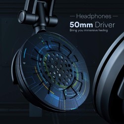 Maono AU-A04H Computer USB Microphone with Studio Headphone Set, Cardioid Podcast Condenser Mic for Gaming, Recording, PS4, Streaming, ASMR, YouTube, Singing, Vocal, PC