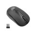 Zinq Technologies 818W 2.4 Ghz Wireless Mouse with 1600DPI for Laptop and Desktop with 2xAAA Duracell Batteries Included (Black) - USB