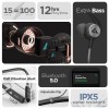 Boult Audio Probass Curvepro Ipx5 Sweatproof Bluetooth Wireless in Ear Earphones with Mic with Fast Charging, Vibration Alert for Calls, 12 Hour Battery Life (Grey) Boult Audio Probass Curvepro Ipx5 Sweatproof Bluetooth Wireless in Ear Earphones with Mic with Fast Charging, Vibration Alert for Calls, 12 Hour Battery Life (Grey)