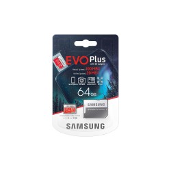 Samsung EVO Plus 64GB microSDXC UHS-I 100MB/s Full HD & 4K UHD Memory Card with Adapter (MB-MC64HA)