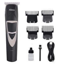 Kubra KB-2028 Rechargeable Cordless 50 Minutes Runtime Hair and Beard Trimmer for Men (Black)