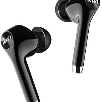 Mivi Duopods M80 Bluetooth Truly Wireless in Ear Earbuds with Mic with Upto 30 Hours Playtime, Aptx Supported, 2 Mems, Smooth Touch Controls (Black)