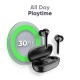 Mivi Duopods M80 Bluetooth Truly Wireless in Ear Earbuds with Mic with Upto 30 Hours Playtime, Aptx Supported, 2 Mems, Smooth Touch Controls (Black)