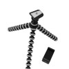 Photron 13 inches Flexible GorillaPod Octopod Tripod with Mobile Holder Attachment & 360 Degree Ball Head for Smartphones, Compact Cameras, Action Cameras | Load Capacity: 1.5kg - NOT for DSLR (Black)