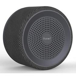 Photron P10 FAB 3W Nordic Fabric Wireless Surround Sound Super Bass Portable Bluetooth Speaker with Mic, Black