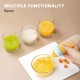 R for Rabbit First Feed Food Feeder with 90ml Capacity for 4M+ Baby, Premium Soft Silicone Food Grade BPA Free for Cereals, Infant, Kids (Blue)