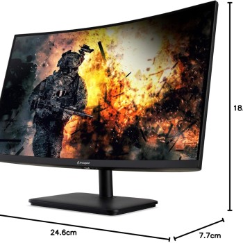 (Refurbished) AOPEN 27HC5R Pbiipx 27 1500R Curved Full HD (1920 x 1080) VA Gaming Monitor with AMD Radeon FREESYNC Premium Technology, 165Hz (Display Port and 2 x HDMI Ports), Black (Refurbished) AOPEN 27HC5R Pbiipx 27 1500R Curved Full HD (1920 x 1080) VA Gaming Monitor with AMD Radeon FREESYNC Premium Technology, 165Hz (Display Port and 2 x HDMI Ports), Black