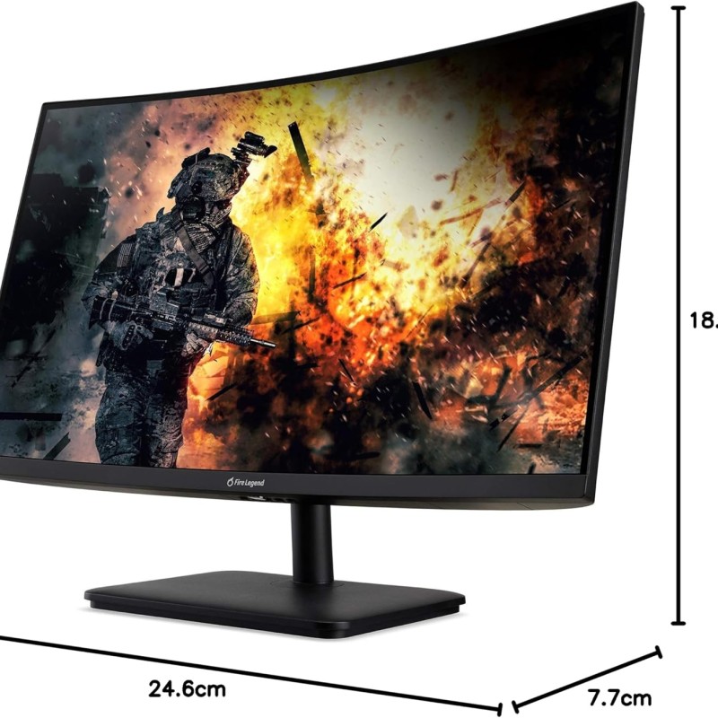 (Refurbished) AOPEN 27HC5R Pbiipx 27 1500R Curved Full HD (1920 x 1080) VA Gaming Monitor with AMD Radeon FREESYNC Premium Technology, 165Hz (Display Port and 2 x HDMI Ports), Black (Refurbished) AOPEN 27HC5R Pbiipx 27 1500R Curved Full HD (1920 x 1080) VA Gaming Monitor with AMD Radeon FREESYNC Premium Technology, 165Hz (Display Port and 2 x HDMI Ports), Black