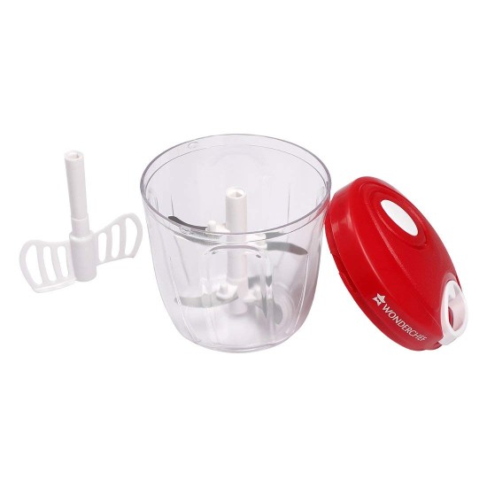 Wonderchef Jumbo String Vegetable Chopper & Whipper | Vegetable Cutter | Dip Whipper | Anti Slip | 5 Stainless Steel Blades