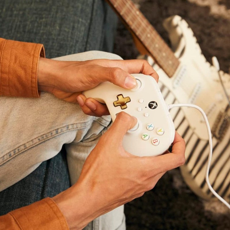 PowerA Enhanced Wired Gaming Controller for Xbox Series X/S and Xbox One, White, Mist (Officially Licensed)