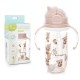 R for Rabbit Premium Bubble Baby Sipper |10 fl oz | Anti Spill Sippy Cup with Soft Silicone Straw BPA Free & Non Toxic for Baby/Kids of 9+ Months - (300 ml Beige)
