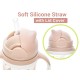 R for Rabbit Premium Bubble Baby Sipper |10 fl oz | Anti Spill Sippy Cup with Soft Silicone Straw BPA Free & Non Toxic for Baby/Kids of 9+ Months - (300 ml Beige)
