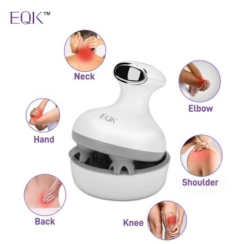 EQK ST-702 Rechargeable Scalp & Body Massager for Stimulating Hair Growth, Deep 3D Kneading Massage for Head, Neck & Full Body Stress Release, Multicolor EQK ST-702 Rechargeable Scalp & Body Massager for Stimulating Hair Growth, Deep 3D Kneading Massage for Head, Neck & Full Body Stress Release, Multicolor