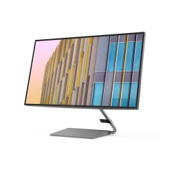 Lenovo Q-Series - Q27H-10, 27 Inch (68.6Cm) 2560 X 1440 Pixels 2K Qhd IPS Ultraslim Monitor | All-in-One USB-C Port for Power & Data Transfer, 2 X 3W Speakers, 99% Srgb, 75Hz, 4Ms, Hdmi, Grey