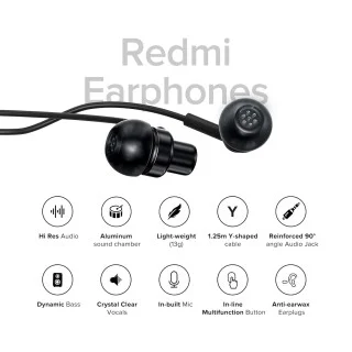 REDMI Wired High Definition in-Ear Earphones with in-Built HD Mic