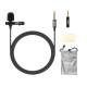 JUAREZ JRM50 Lavalier Microphone Lav Mic Auxiliary Omnidirectional Condenser Clip Mic, 2 M/6.5 Feet TPE Cable (Black) JUAREZ JRM50 Lavalier Microphone Lav Mic Auxiliary Omnidirectional Condenser Clip Mic, 2 M/6.5 Feet TPE Cable (Black)
