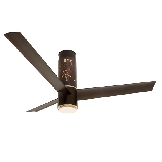 Orient Electric 1200mm Aeroslim Noiseless Energy Efficient BLDC Motor Smart Ceiling Fan with IoT, Remote & Under light (Flame Gold, Pack of 1)