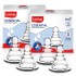 LuvLap Anti-Colic Essential Teat/Nipple for Slim Neck Bottle,4Pcs Variable Flow, 9M+, Made of Soft & Flexible Silicone, Mimics Breastfeeding, Leak Proof, Bpa Free, Comes with Sturdy Base
