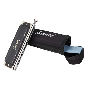 JUAREZ BlackBird JRH1248K Professional Chromatic Harmonica Key of C Scale | 12 Holes 48 Tones | Mouth Organ | Cover - Chrome-Plated Copper Board | Comb - ABS | Reed - Phosphor Bronze with Cloth