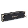 JUAREZ BlackBird JRH1248K Professional Chromatic Harmonica Key of C Scale | 12 Holes 48 Tones | Mouth Organ | Cover - Chrome-Plated Copper Board | Comb - ABS | Reed - Phosphor Bronze with Cloth