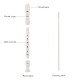 JUAREZ ClarÃ³ Descant German Style 8 Holes Soprano Recorder Flute with Cleaning Rod Suitable for School Ensembles | Home Practice | Music Classes | Gift, White with Cleaning Rod & Case
