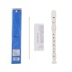 JUAREZ ClarÃ³ Descant German Style 8 Holes Soprano Recorder Flute with Cleaning Rod Suitable for School Ensembles | Home Practice | Music Classes | Gift, White with Cleaning Rod & Case
