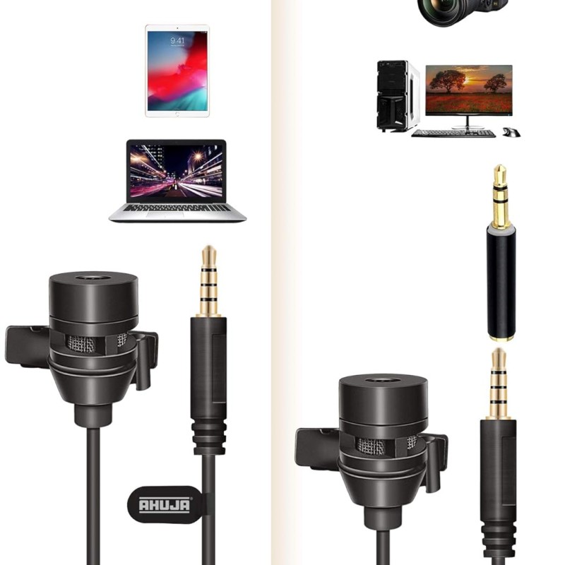 AHUJA MTP-20 Lavalier Microphone for mobie Phones,Video Recording etc AHUJA MTP-20 Lavalier Microphone for mobie Phones,Video Recording etc