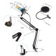 Powerpak BM-800 USB Condenser Microphone Kit for Gaming, Podcast, LiveStreaming, YouTube Recording Plug & Play with Scissor Stand Pop Filter USB Cable Foam Cap and Shock Mount (Black)