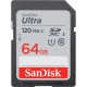 SanDisk 64GB Ultra SDXC UHS-I Memory Card - 120MB/s, C10, U1, Full HD, SD Card - SDSDUN4-064G-GN6IN