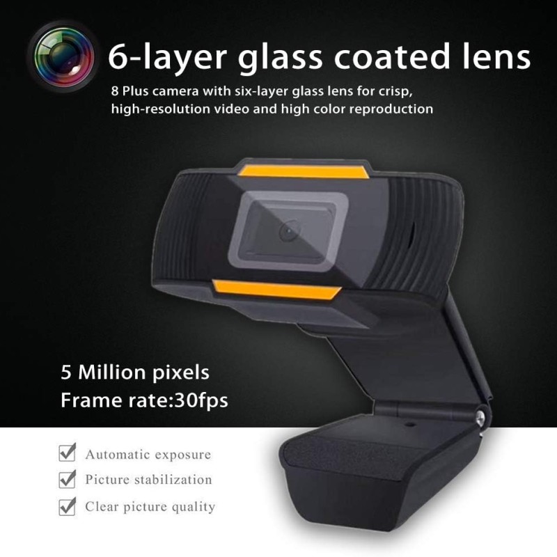 Dailindia HD USB Webcam with Microphone for Computers Laptop, Desktop PC Camera for Streaming, Video Chatting, Video Calling, Conferencing Video Recording Dailindia HD USB Webcam with Microphone for Computers Laptop, Desktop PC Camera for Streaming, Video Chatting, Video Calling, Conferencing Video Recording