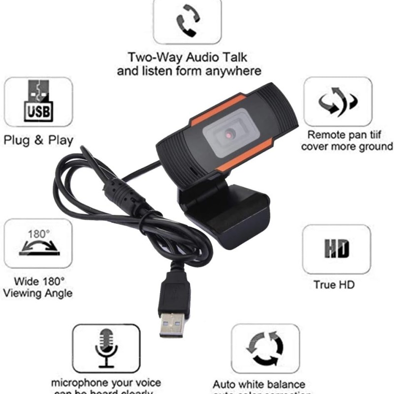 Dailindia HD USB Webcam with Microphone for Computers Laptop, Desktop PC Camera for Streaming, Video Chatting, Video Calling, Conferencing Video Recording Dailindia HD USB Webcam with Microphone for Computers Laptop, Desktop PC Camera for Streaming, Video Chatting, Video Calling, Conferencing Video Recording